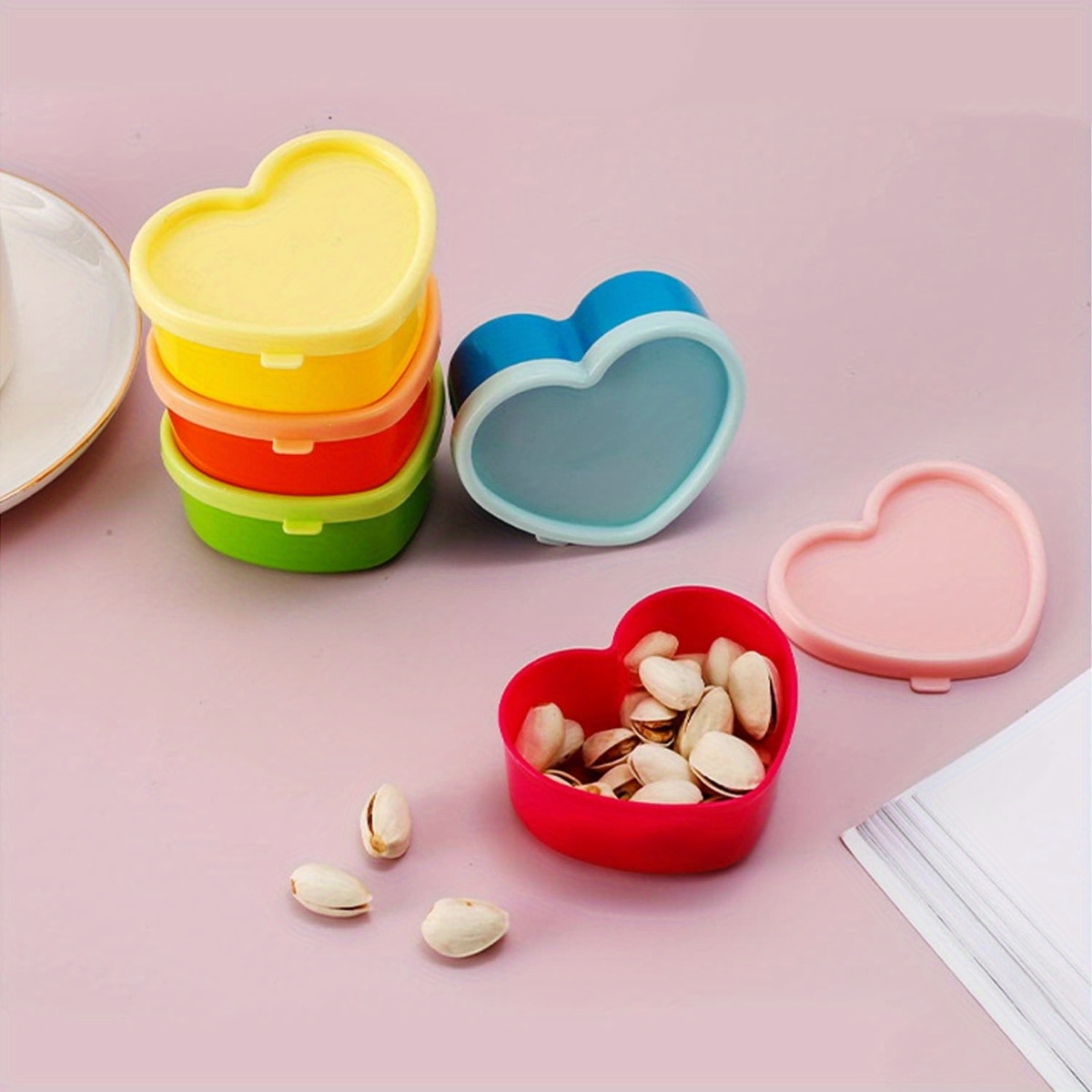 Kitchen Appliances Organizer - 5PCS Mini Lunch Box Condiment Storage