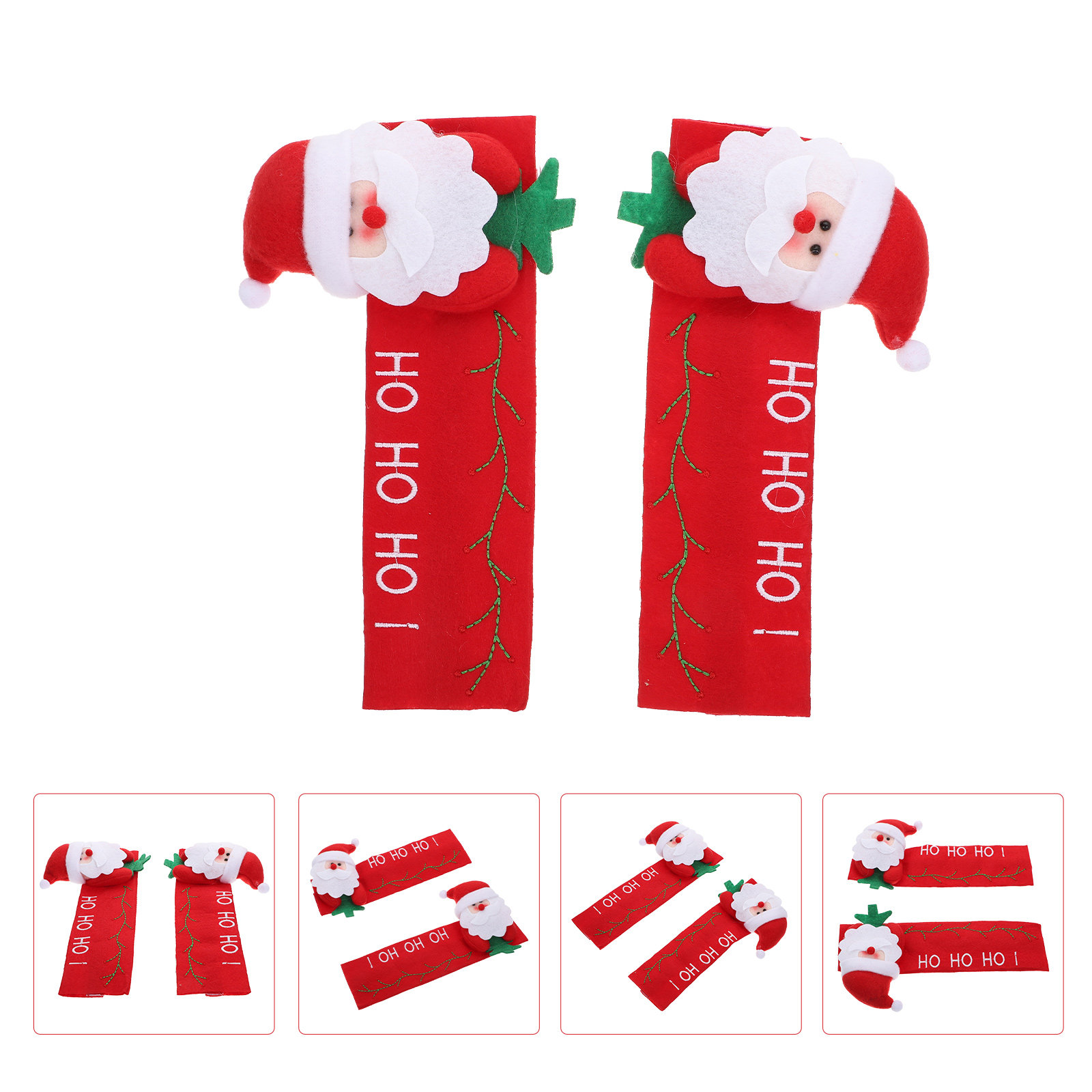 Kitchen Appliances For.Xmas - 2Pcs Xmas Fridge Handle Covers Decorative