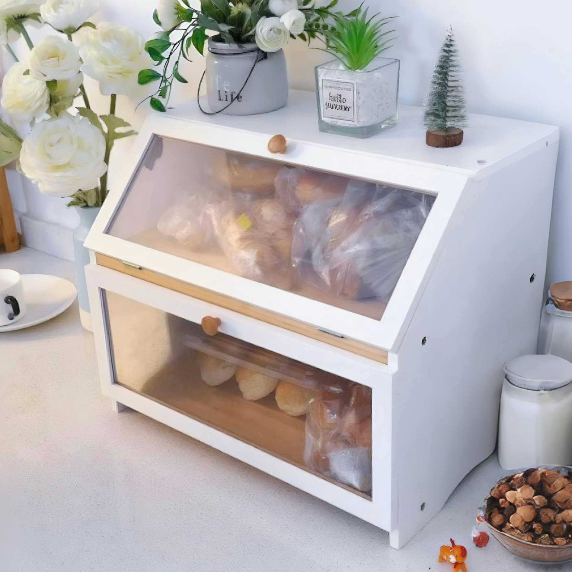 HOMEKOKO Double Layer Bread Bo - Kitchen Appliances Organizer 评论和价格