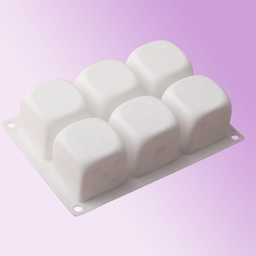 6-Cell Cube Mousse Cake Mould  - Kitchen Appliances For Baking 评论和价格