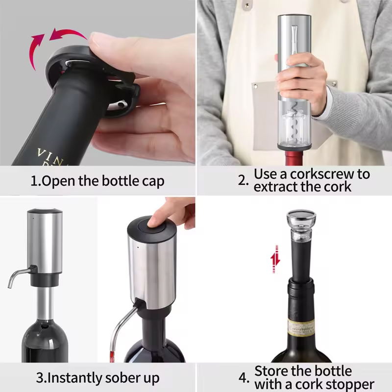 2024 New Design 4-in-1 Lithium - Wine Opener Electric 评论和价格