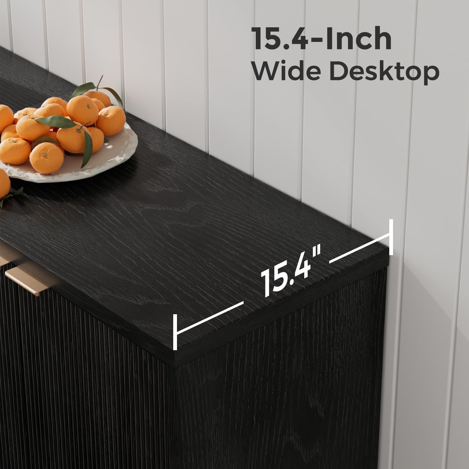 Fluted Buffet Cabinet With Sto - Kitchen Appliances Organizer 评论和价格