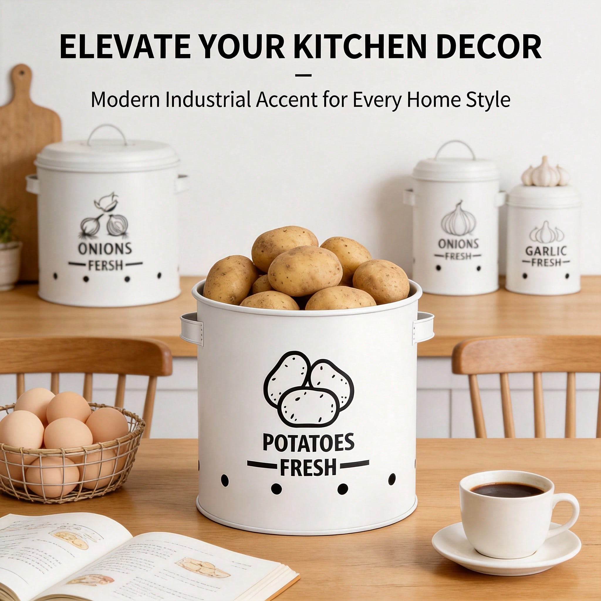 Potato Onion Garlic Storage Bi - Kitchen Appliances Organizer 评论和价格