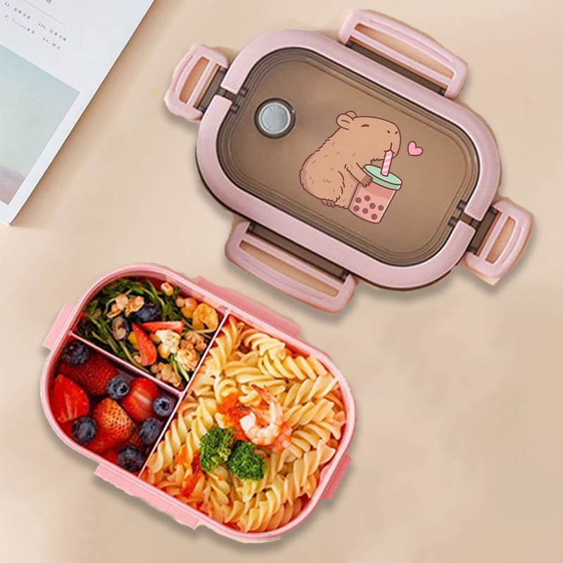 Capybara Bento Lunch Box Anime - Kitchen Appliances Organizer 评论和价格