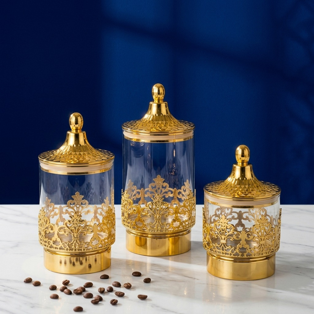 European Transparent Gold-plat - Kitchen Appliances Organizer 评论和价格