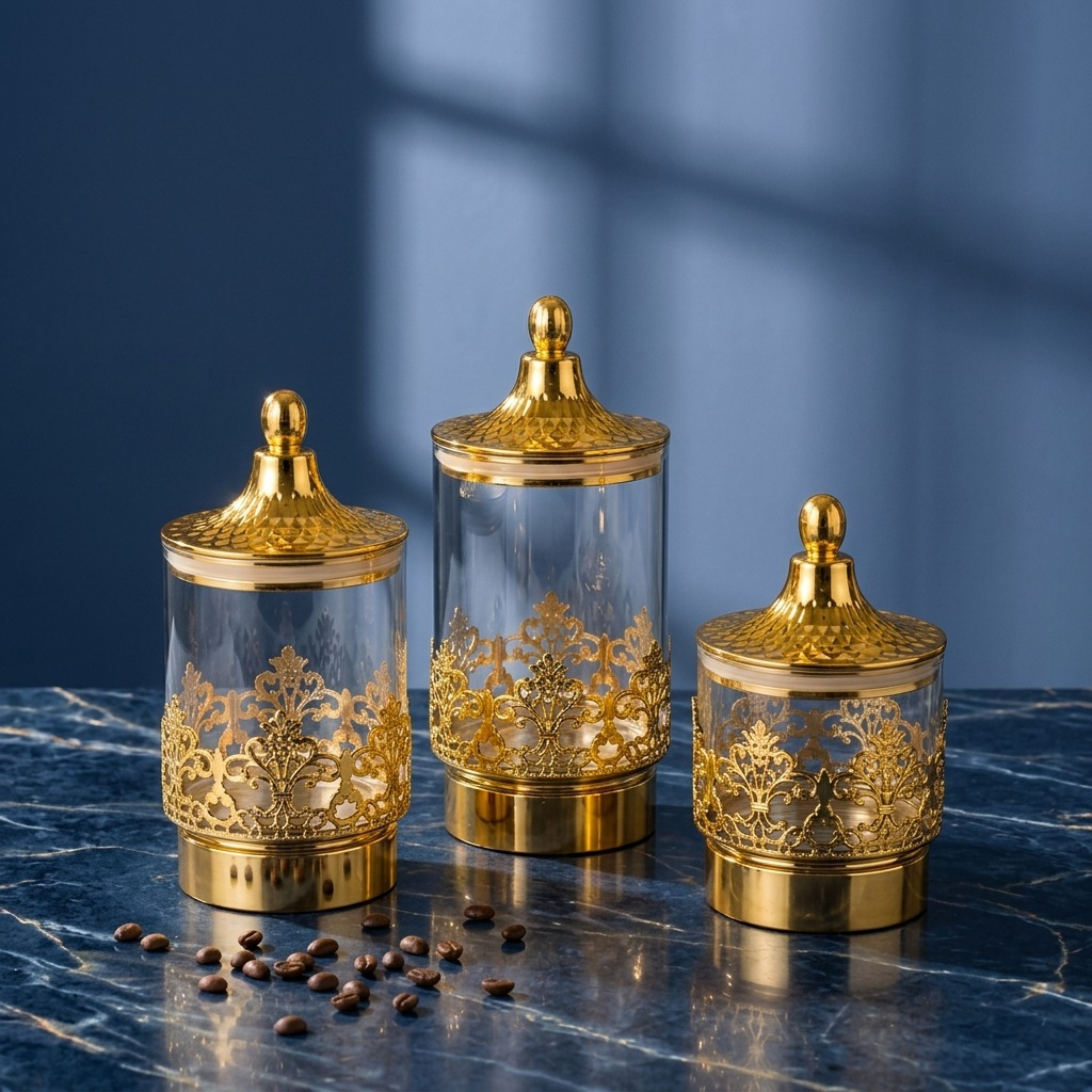 European Transparent Gold-plat - Kitchen Appliances Organizer 评论和价格