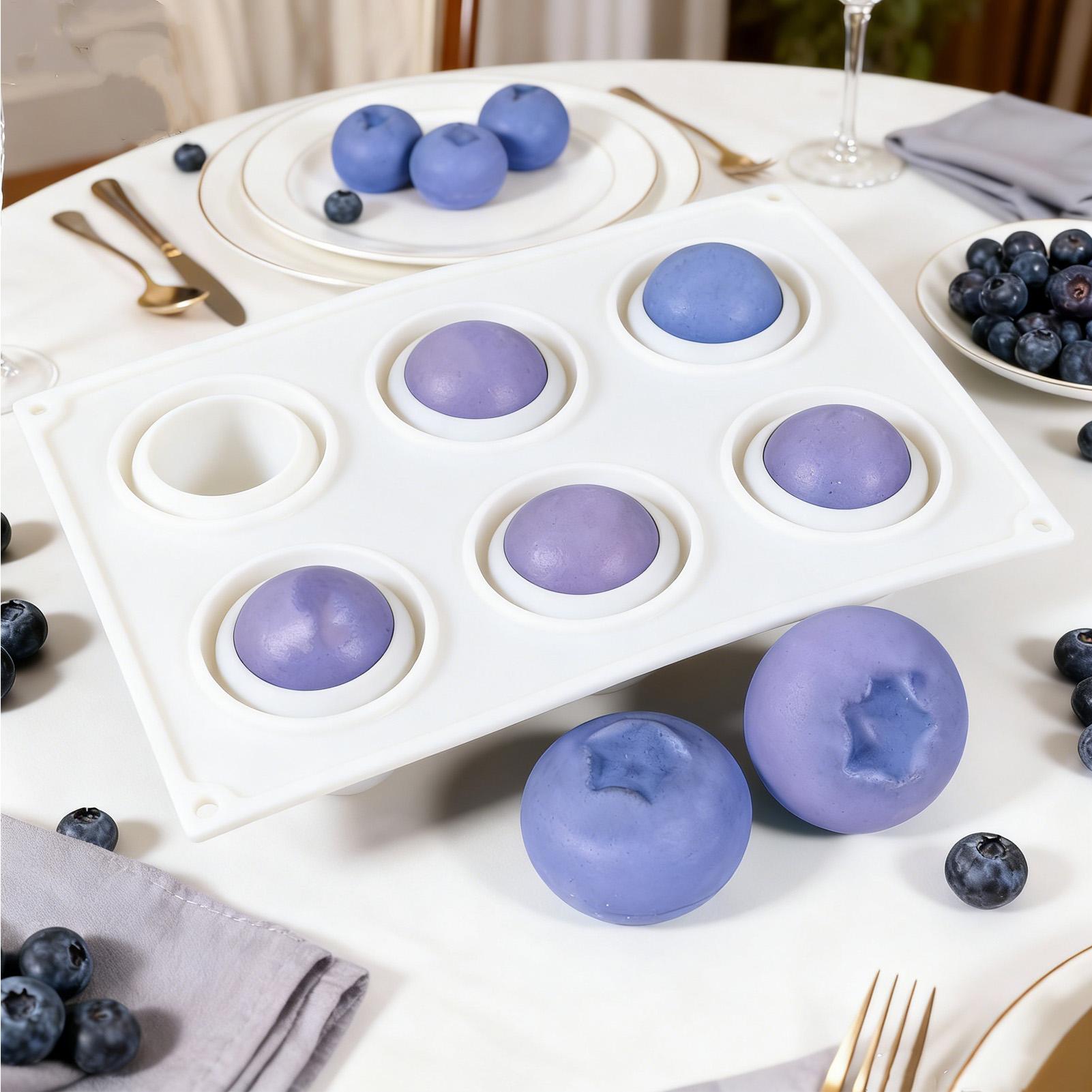 6 Cavity Blueberry Mousse Cake - Kitchen Appliances For Baking 评论和价格