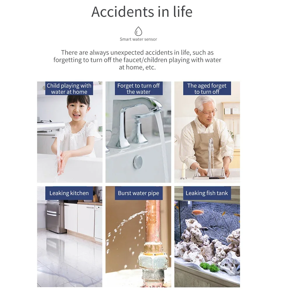 Zigbee Water Sensor Flood Leak - Kitchen Appliances Video 评论和价格