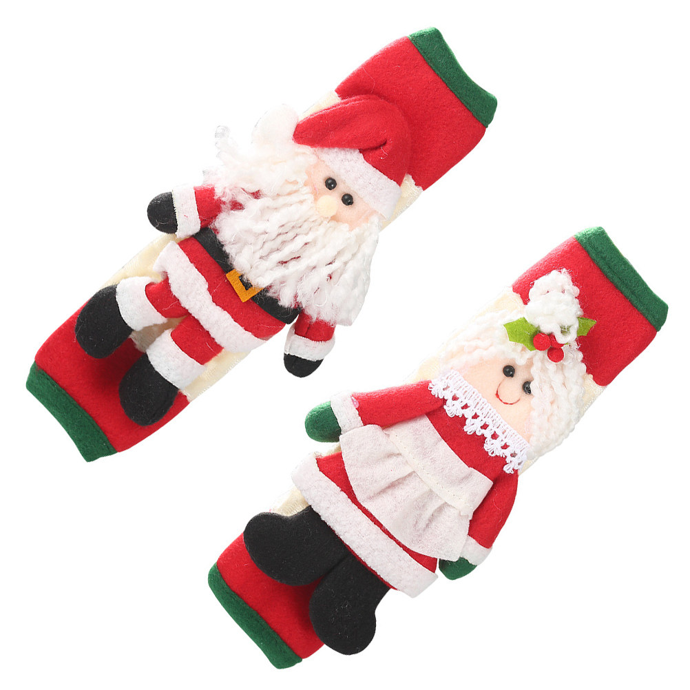2Pcs Xmas Santa Fridge Handle  - Kitchen Appliances For.Xmas 评论和价格
