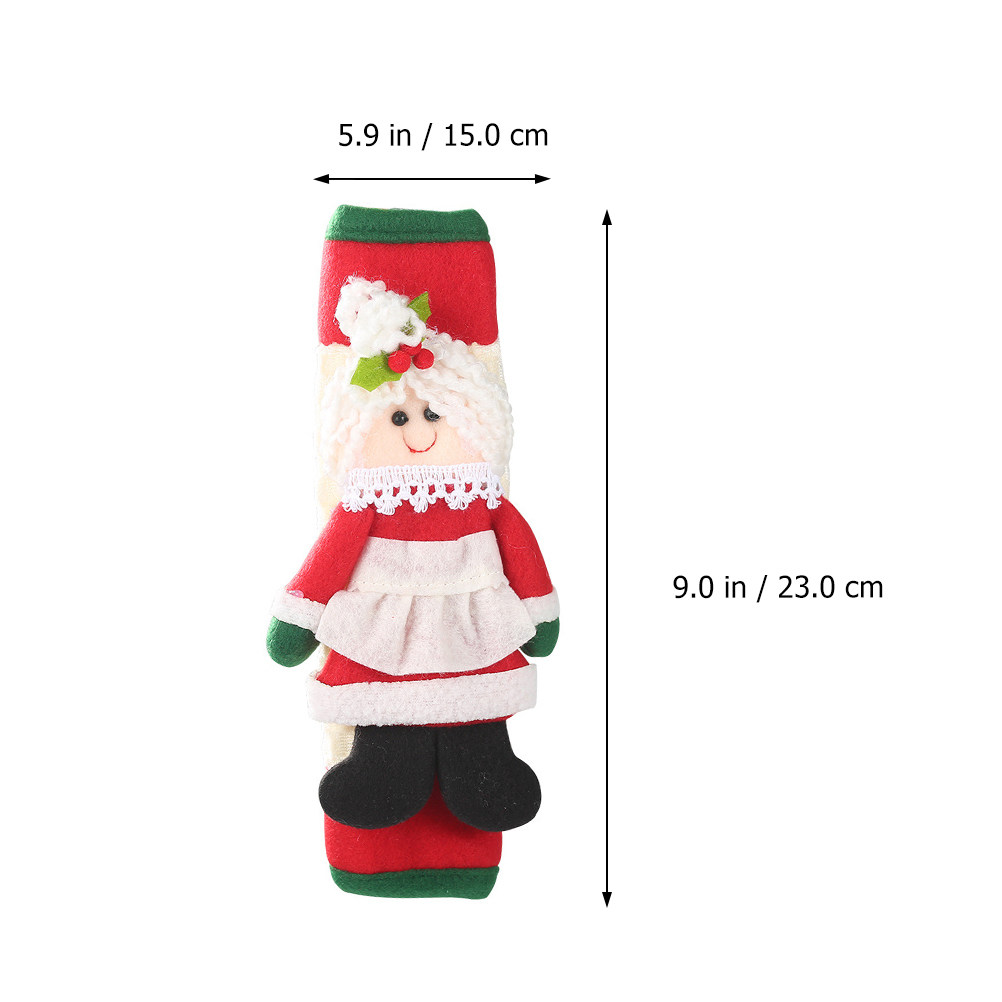 2Pcs Xmas Santa Fridge Handle  - Kitchen Appliances For.Xmas 评论和价格