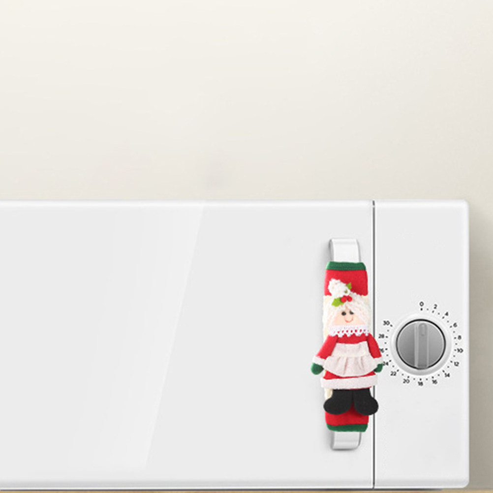2Pcs Xmas Santa Fridge Handle  - Kitchen Appliances For.Xmas 评论和价格
