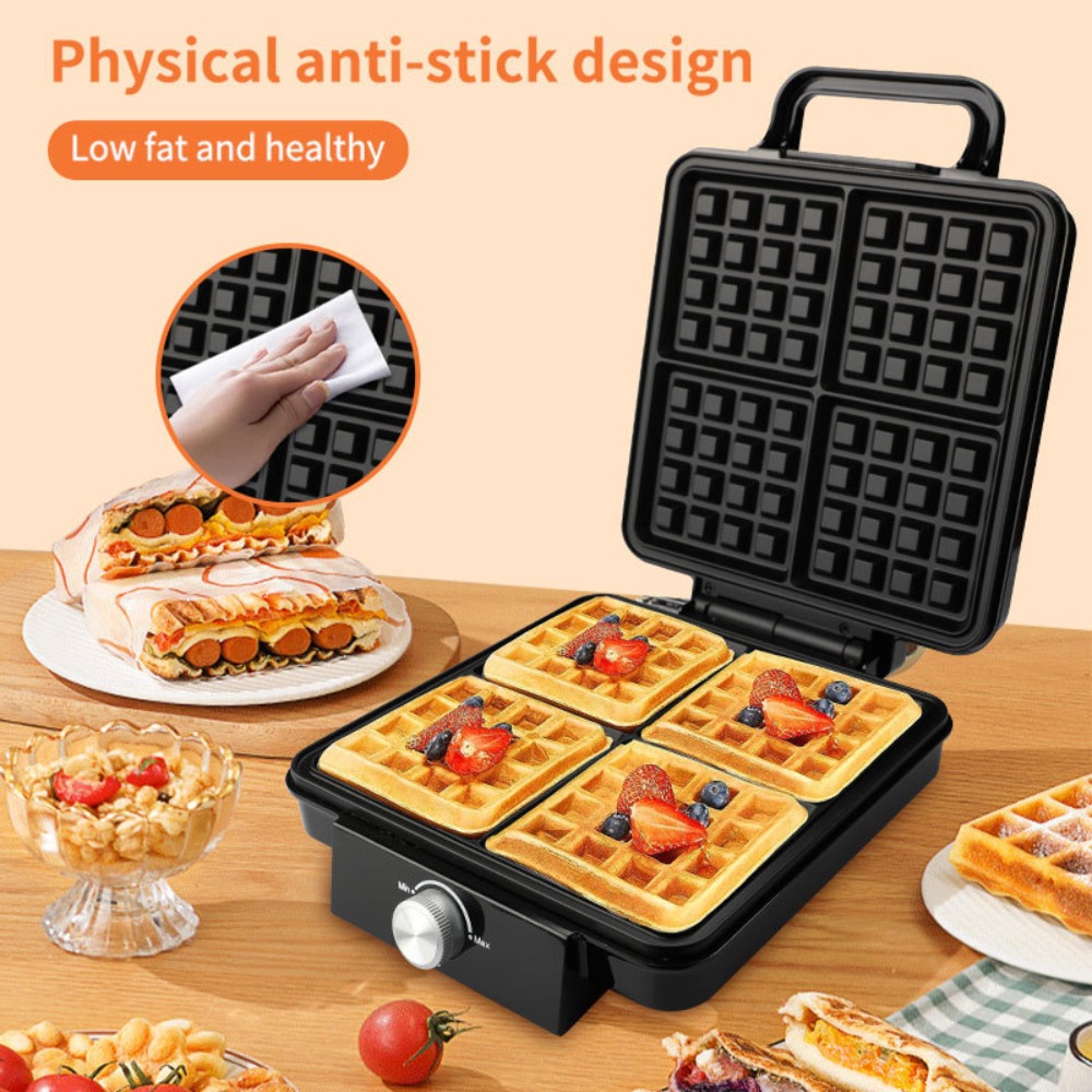 4 Square Belgian Waffle Maker  - Kitchen Appliances For.Xmas 评论和价格