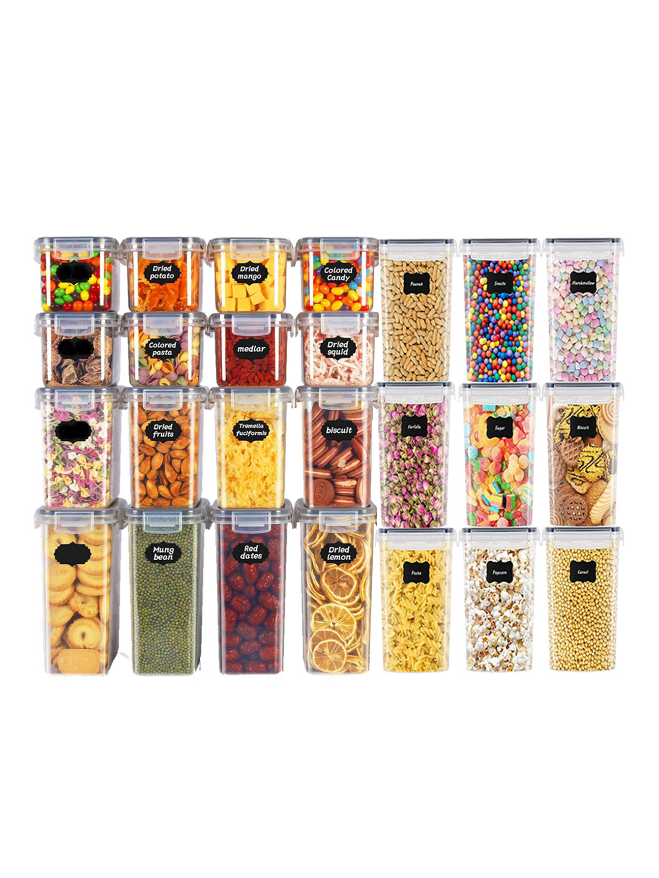 48pcs, Sealed Food Storage Con - Kitchen Appliances Organizer 评论和价格