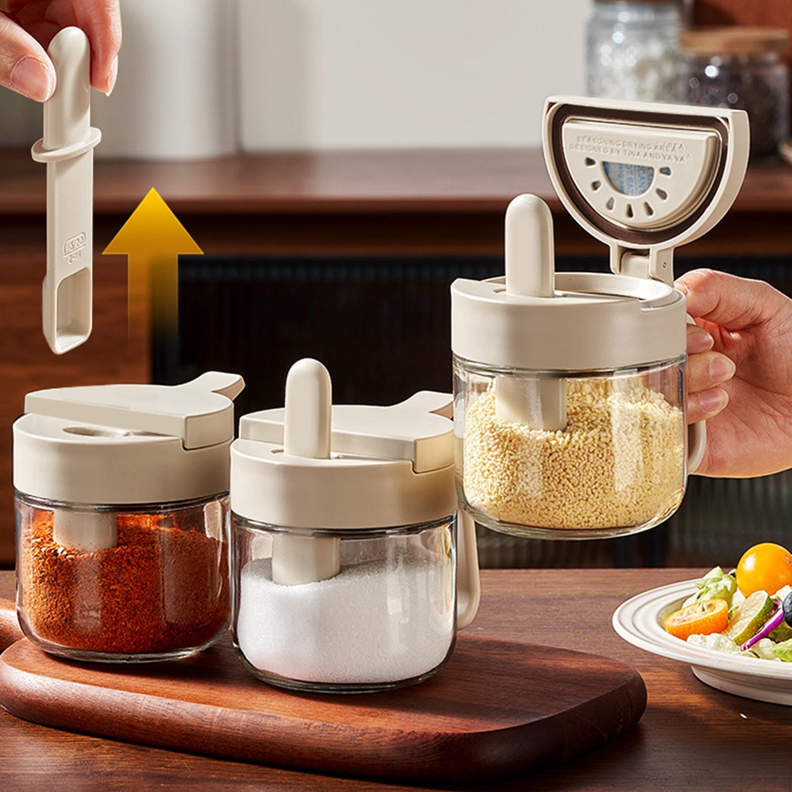 Seasoning Jar Leak-Proof Salt  - Kitchen Appliances Organizer 评论和价格